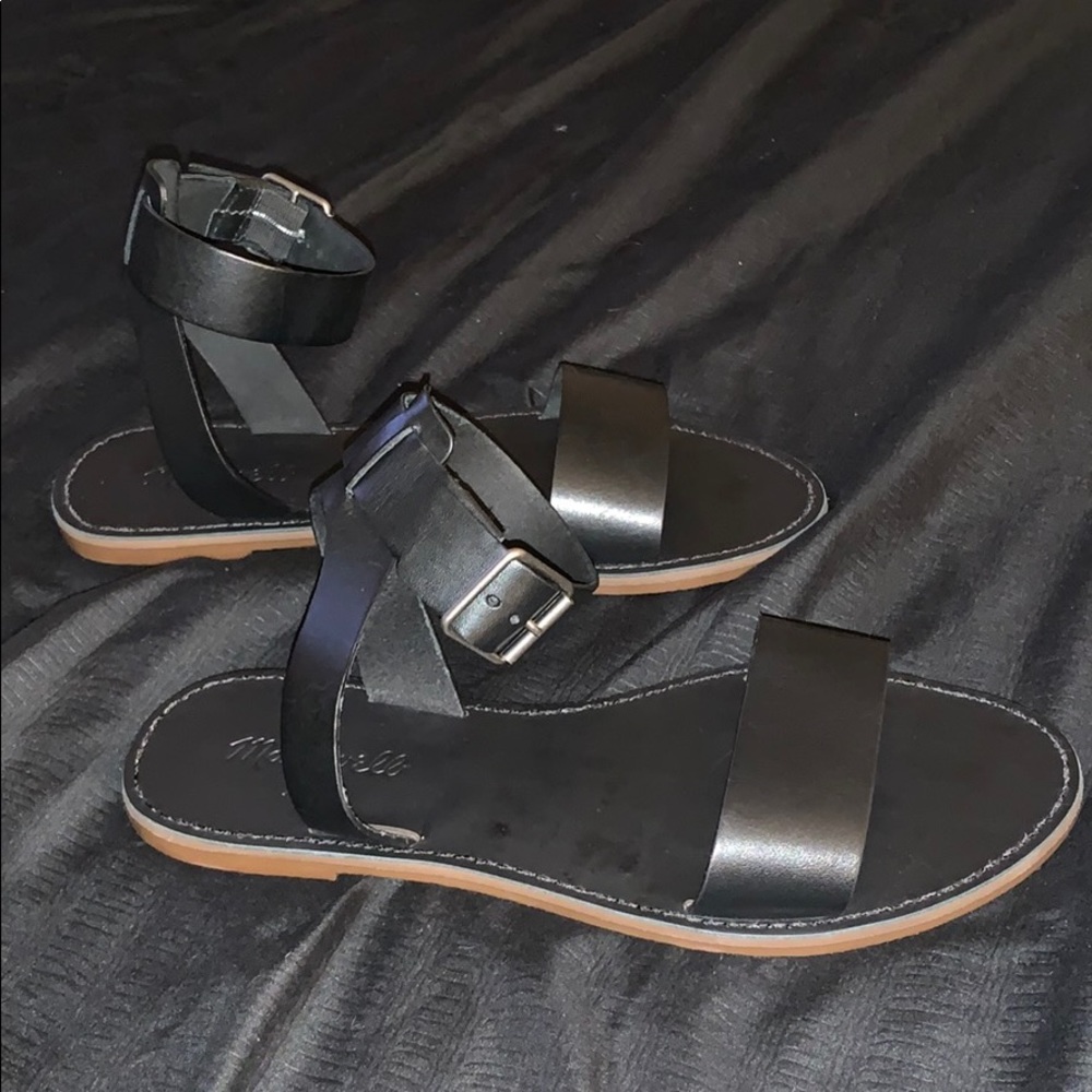 Madewell boardwalk ankle strap sandals